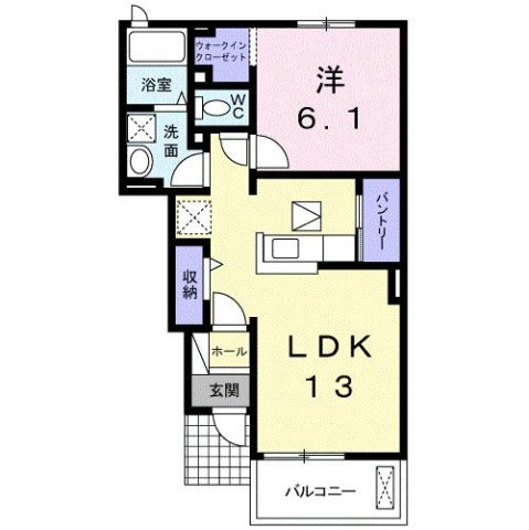 プラージュⅡの間取り