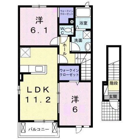 ハピネスⅢの間取り
