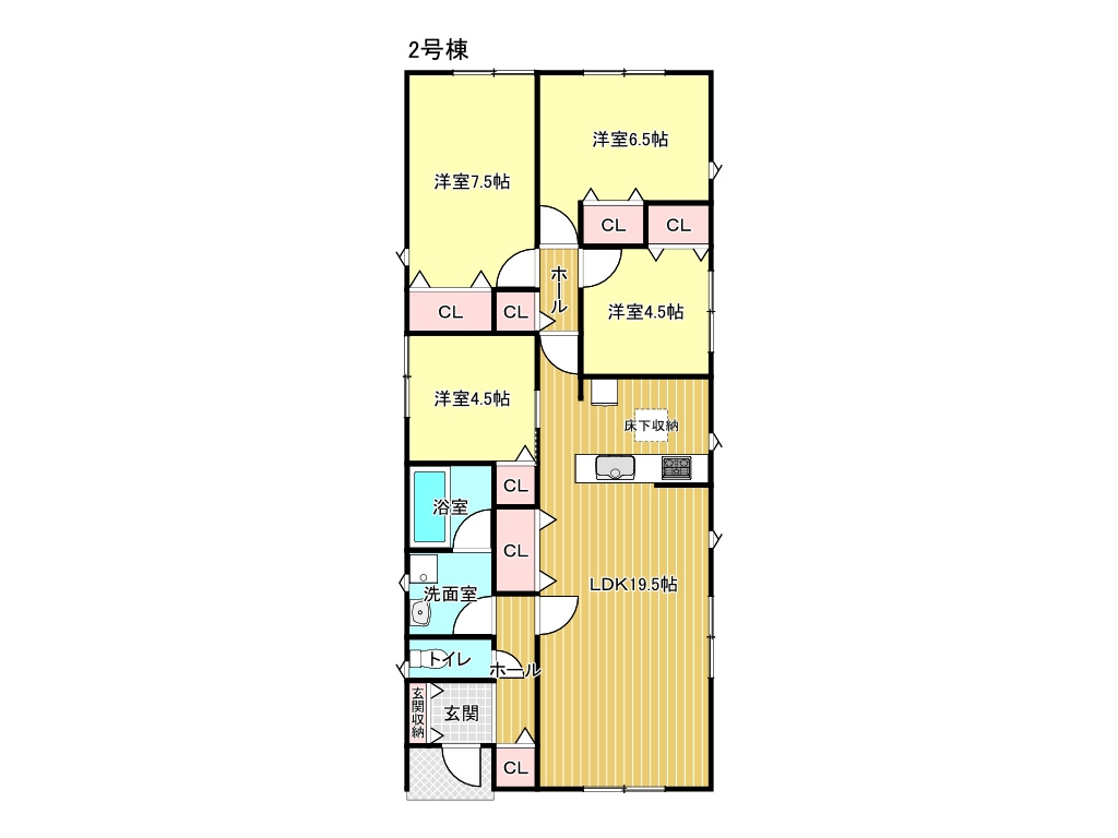亀山市和田町《2号棟》の間取り