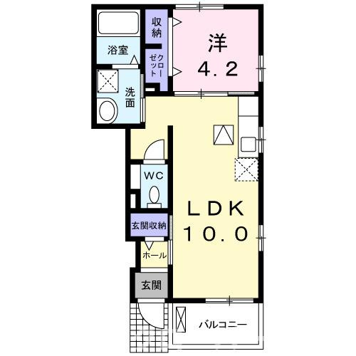 アヴェニール　Ａの間取り