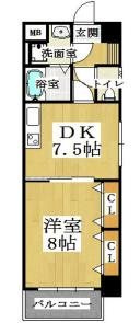 セントアミール南久宝寺の間取り