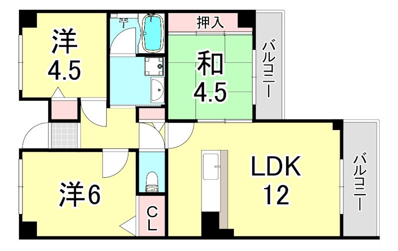エリム摩耶の間取り