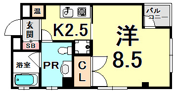 パークハウス磯上の間取り