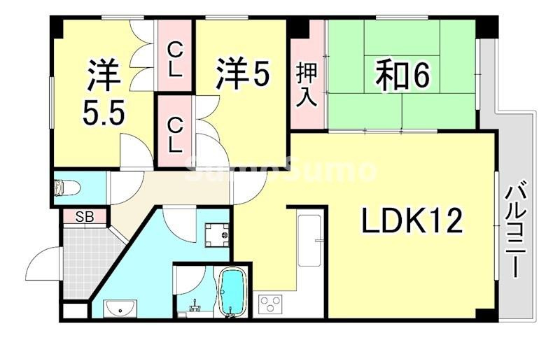 メゾンAIOIの間取り