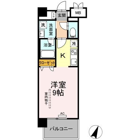 グランデール博多の間取り