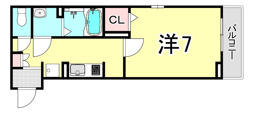 メゾンFの間取り
