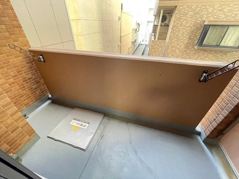 大阪市中央区南船場２丁目の賃貸マンションのバルコニー