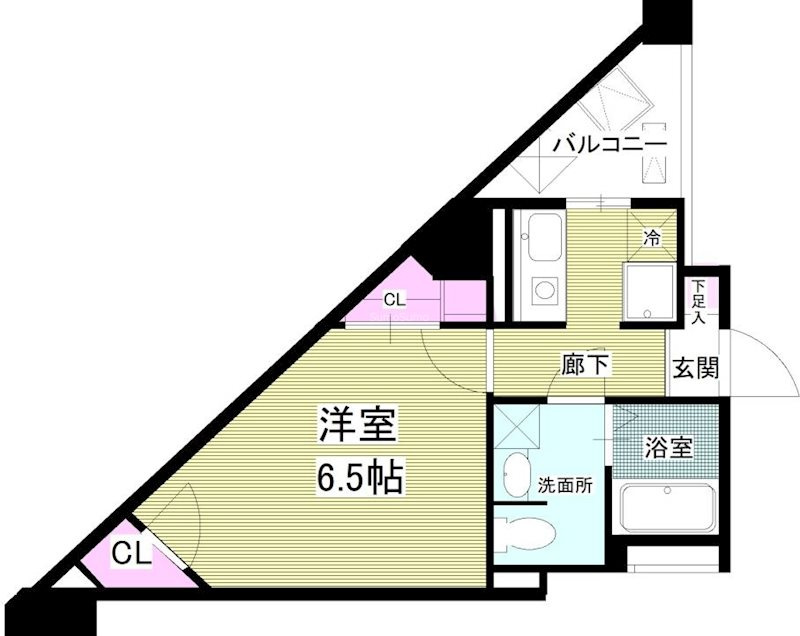 ORYZA肥後橋の間取り