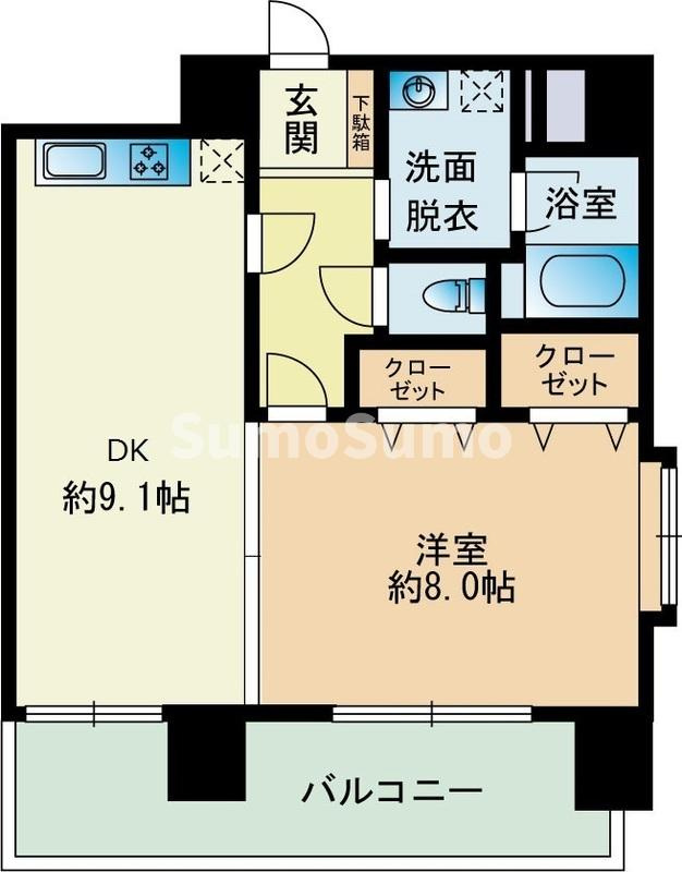 高口箔屋ビルの間取り