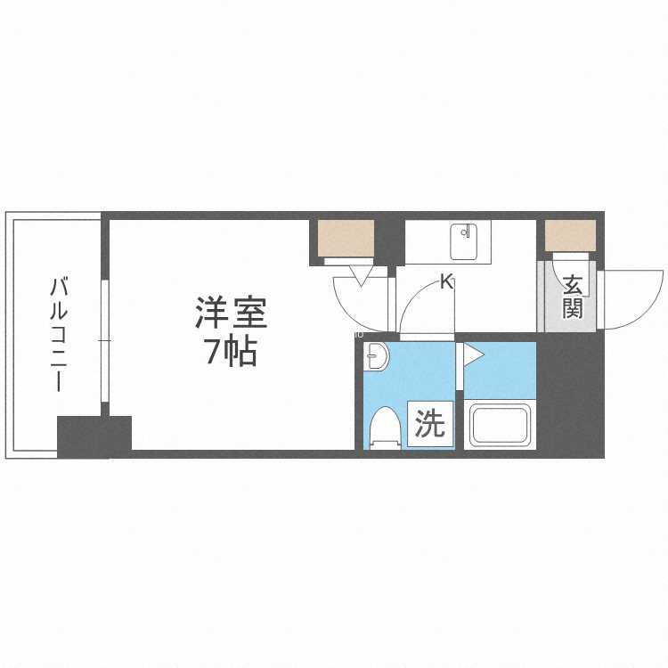 アドバンス難波ラシュレの間取り