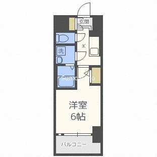 エスリード難波ザ・アークの間取り