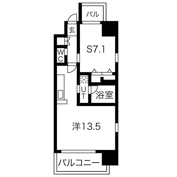 グランカーサ難波元町の間取り