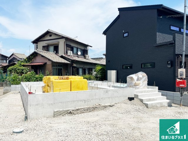 姫路市広畑区西蒲田　第19期　新築一戸建ての外観|周辺は落ち着いた街並みの住宅地！子育てがしやすい住環境です！まだ未完成ですが、現地でしかわからない事もございます。是非一度ご覧ください。