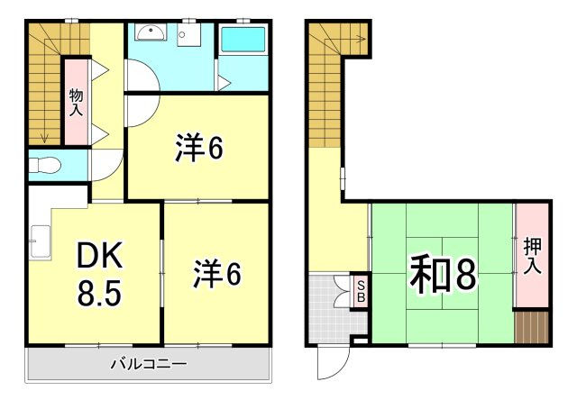 グロース甲陽園の間取り