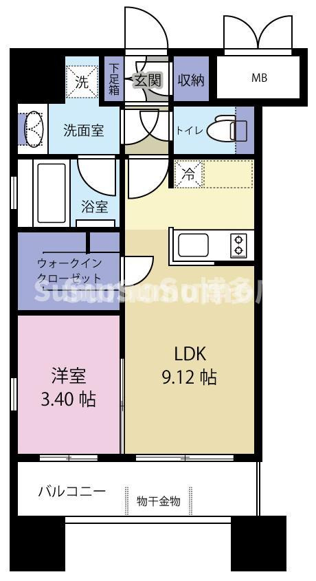 HSK博多ステーションの間取り