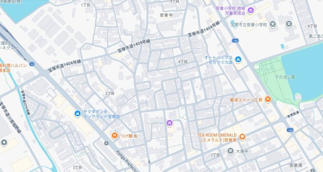 宝塚市安倉中　第1期　新築一戸建ての地図
