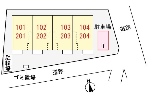 クラース砧の駐車場