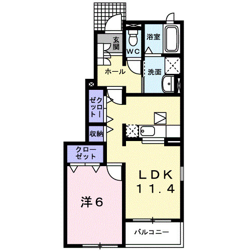 エプリース　Ⅲの間取り