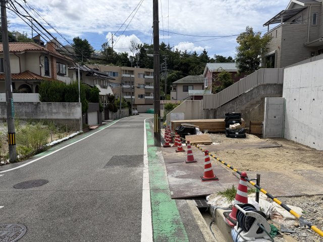 【ヴィレッタの杜】新甲陽町Ｉ　土地の前面道路含む現地写真|前面道路含む現地写真です