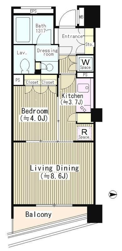 パークリュクス三宿の間取り