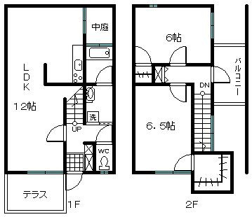ミッドカラースクエアの間取り