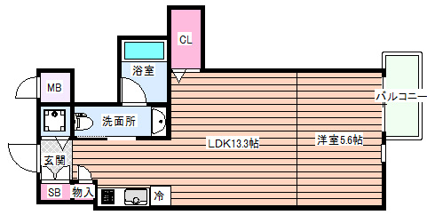 【間取り】 | クリスタルブライト天満橋リバーサイド