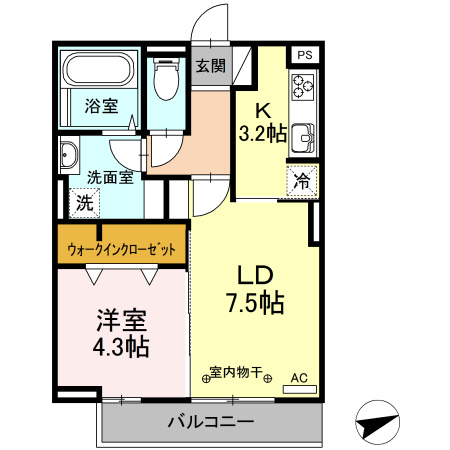 オッツ梅満の間取り