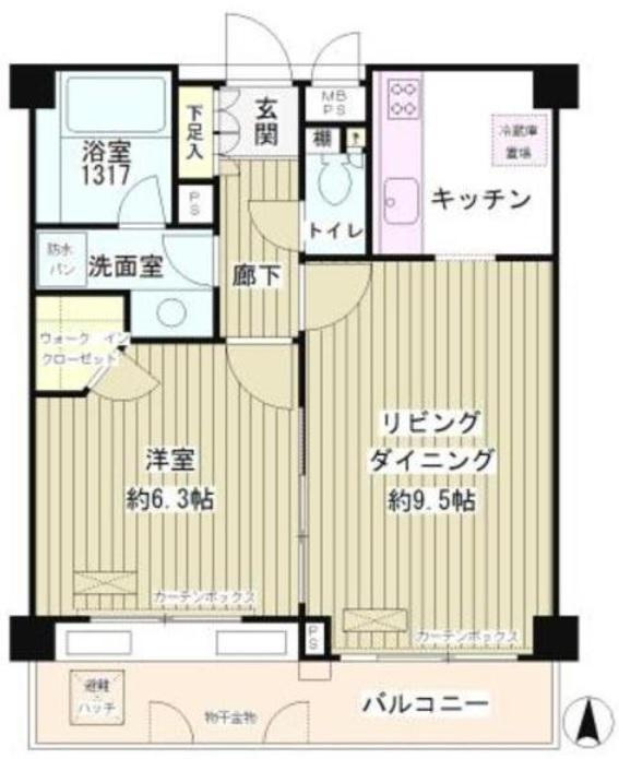 パークブルーム三葉の間取り