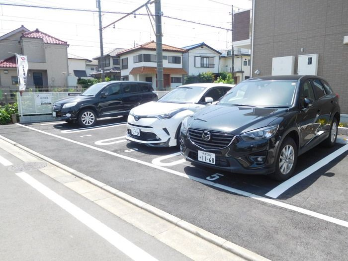 リンデンハイムの駐車場