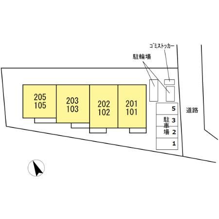 リンデンハイムの区画図
