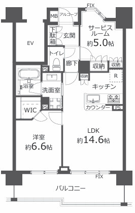BERISTA浮間舟渡の間取り