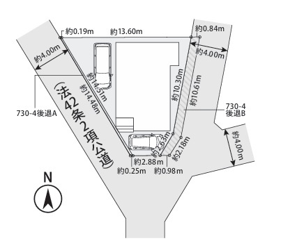 茅ヶ崎市浜之郷　新築戸建の区画図|区画図