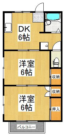 ロイヤルハイツD棟の間取り