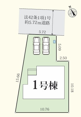 ◎茅ヶ崎市香川2丁目　新築戸建の区画図|区画図◇