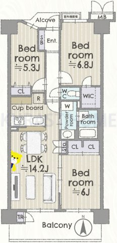 サンシティ西京極2番館　3階