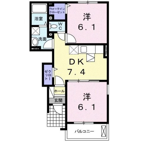 【間取り】 | プリムローズＡ