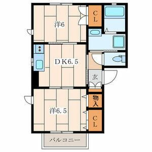 ヴェルドミールＢ棟の間取り