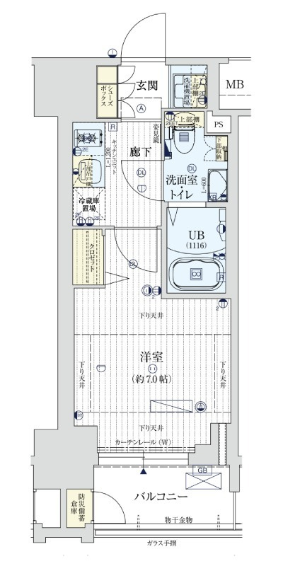 ワールドアイ大阪城EASTアドバンスの間取り