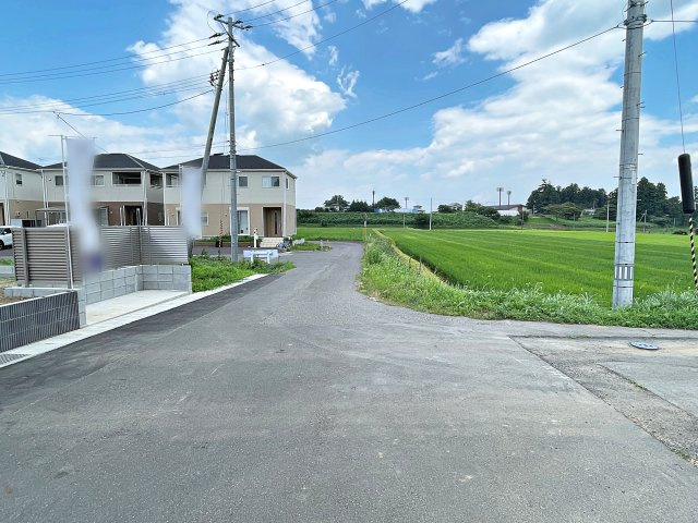 新築戸建・新築建売　安達郡大玉村大山行屋　大山小・大玉中の前面道路含む現地写真