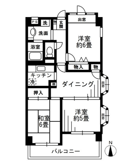 フラットサモアノ・北小金の間取り
