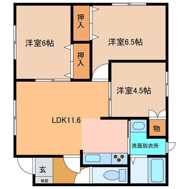 コーポ藤の間取り