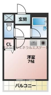 ドーミーオーウエストの間取り