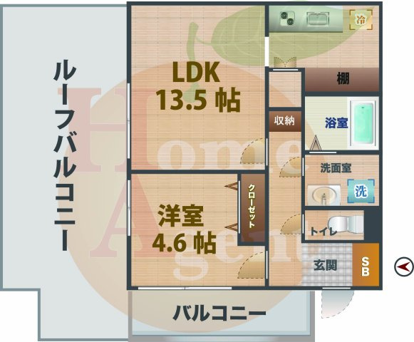 【間取り】 | Maple Garden中野富士見町 | 1LDKのお部屋です。