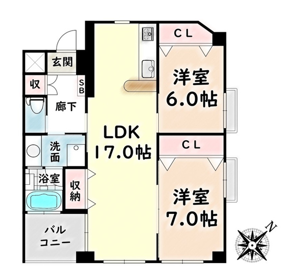 【間取り】 | パークヒルズ桜台【名古屋市賃貸・エレベーター付】