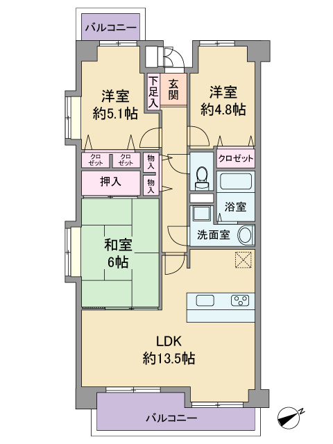  ≪食洗機付≫対面キッチン採用♪ロイヤルパレス泉中央Ⅲ