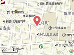 北見市北斗町３丁目１番地１１　住宅兼店舗の地図