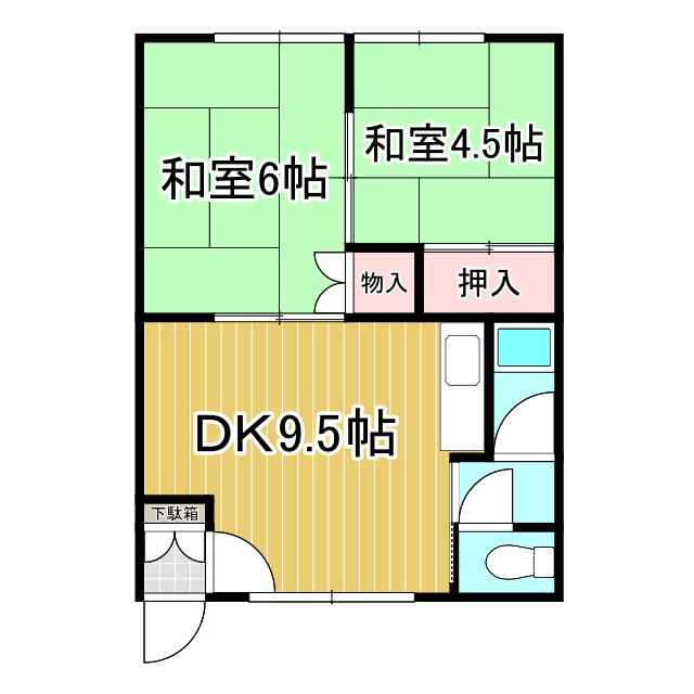 川原井マンションの間取り