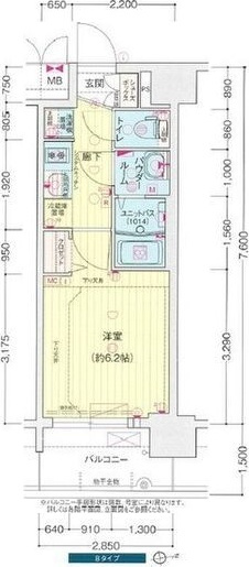 プレサンス鶴舞パーク&ステーションの間取り
