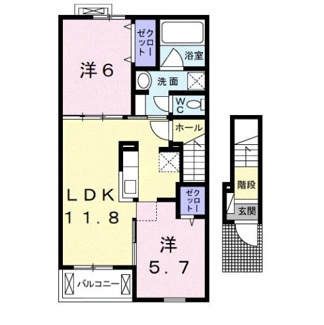 【間取り】 | エルシャトー吉備Ⅵ