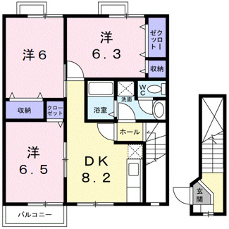 【間取り】 | エスポワールⅠ
